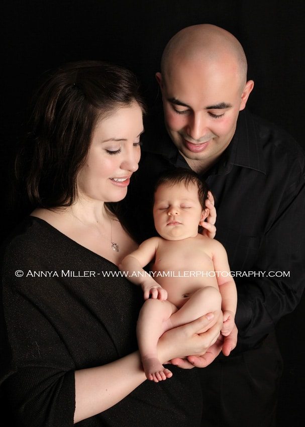 Family portrait with newborn