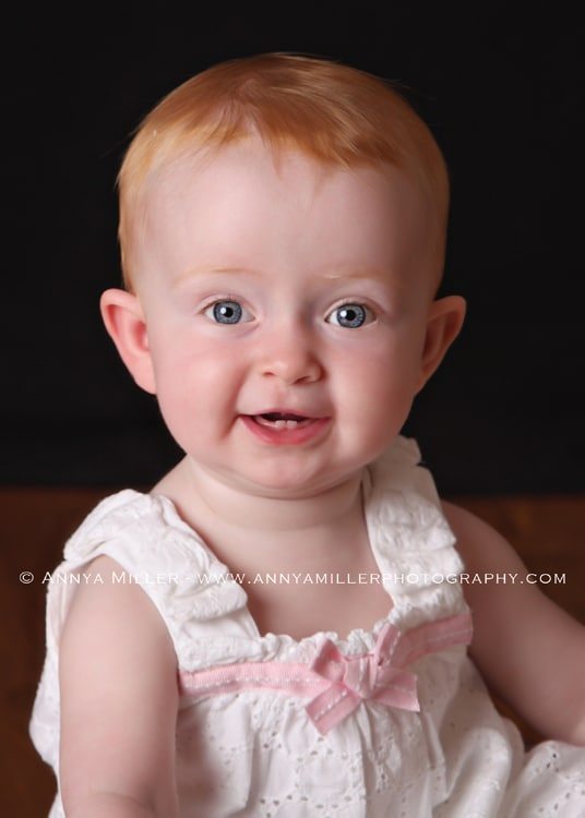 First birthday portraits by Whitby baby photographer