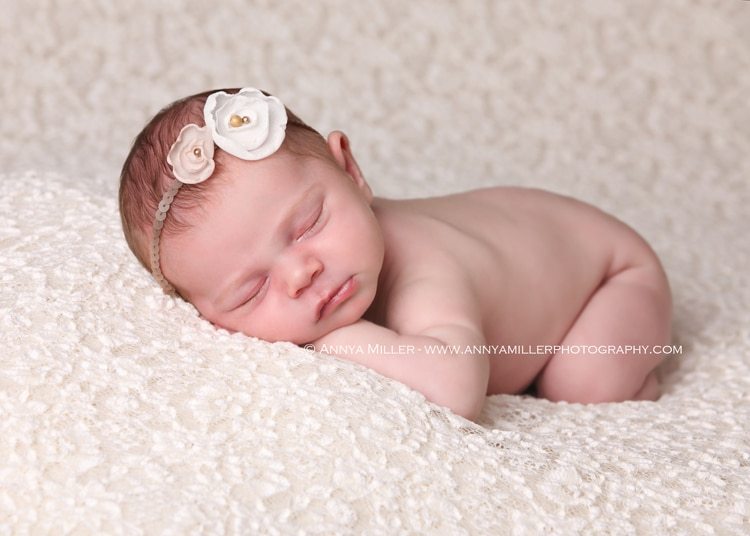 Baby portrait by GTA newborn photographer Annya Miller 