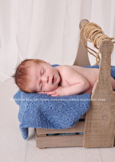 Baby portrait by Durham newborn photographer