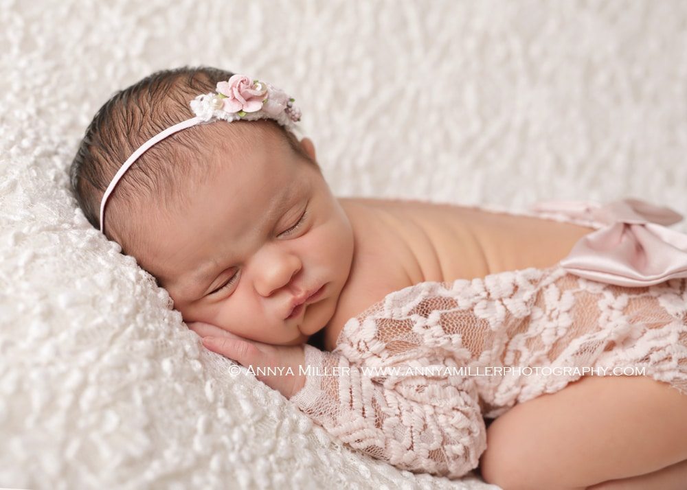 Newborn portraits by Clarington newborn photographer Annya Miller 