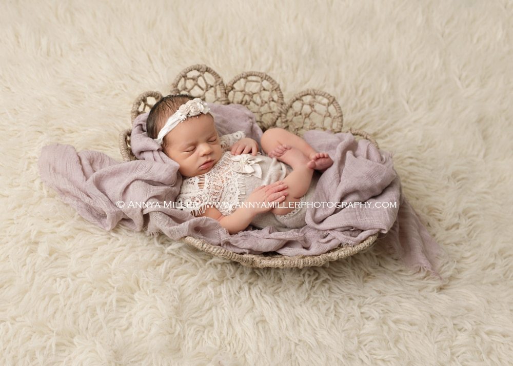 Newborn portraits by Clarington newborn photographer Annya Miller