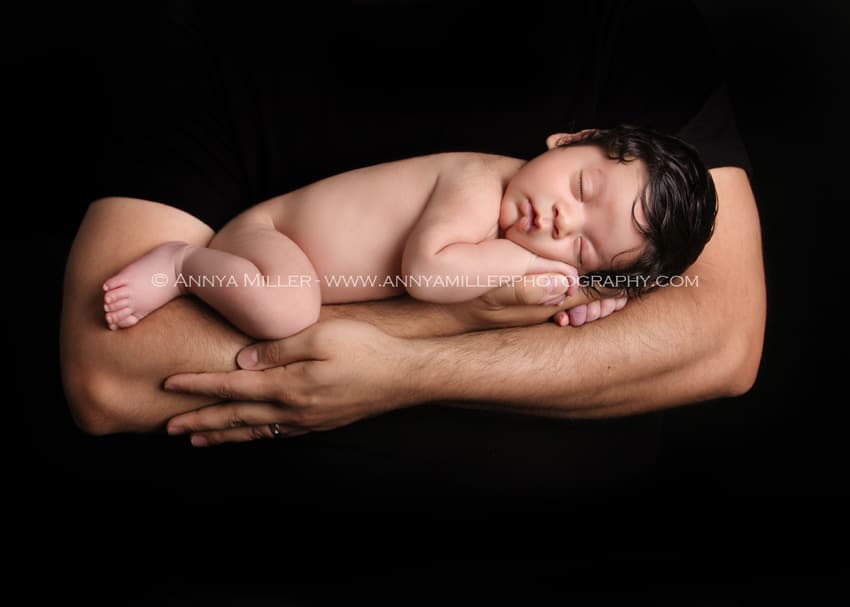 Newborn photography of baby boy in Pickering