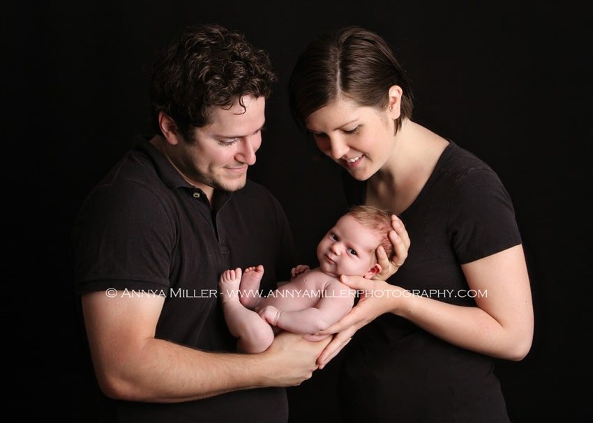 Baby photography of family in Durham Region