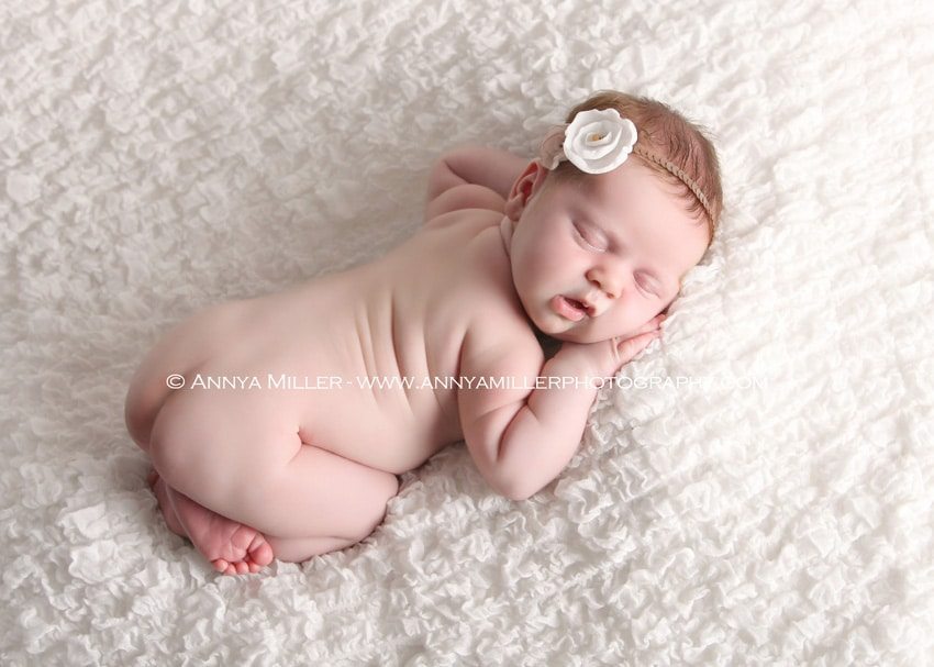 Pickering newborn photography of baby girl