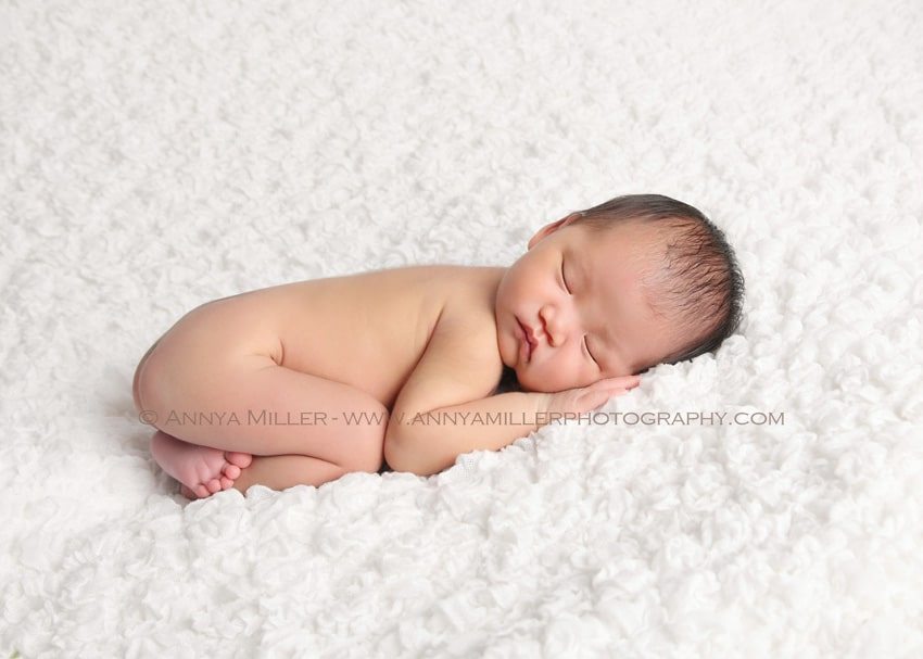 Toronto newborn photography of baby girl sleeping