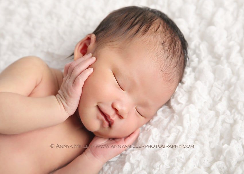 Image of newborn by Durham region baby photographer