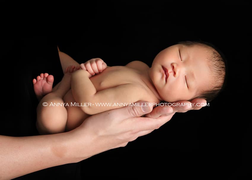 Durham region newborn photography of baby girl