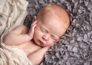 Newborn baby portrait taken in Pickering