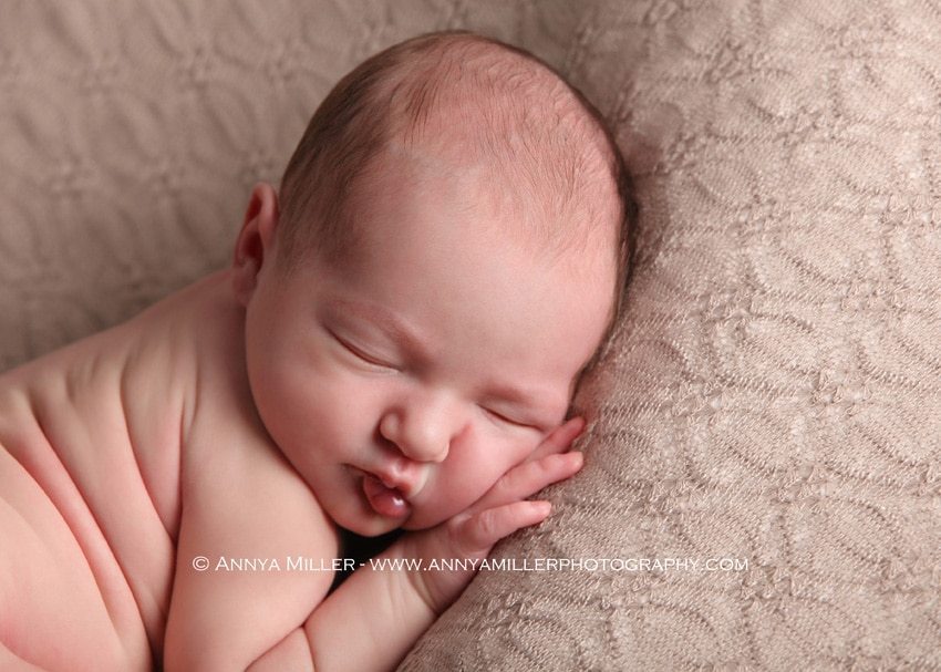 Durham region baby portraits of newborn girl