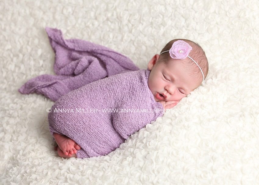Pickering newborn photography of baby girl