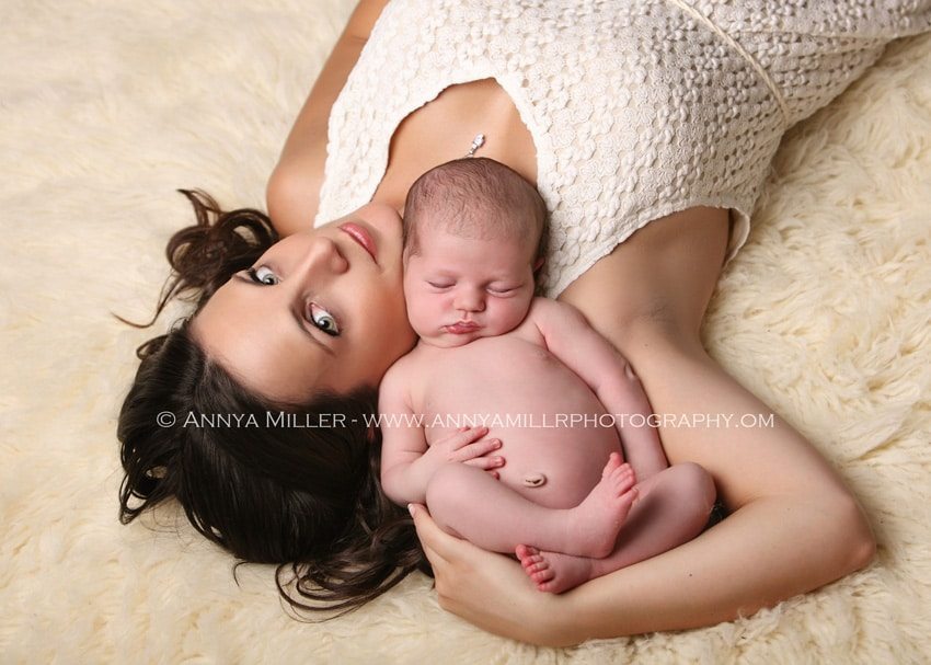 Mother and baby by Pickering baby photographer Annya Miller