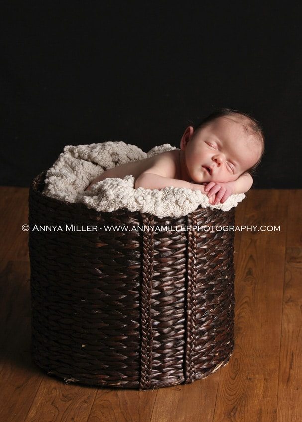 durham region newborn portraits of baby boy