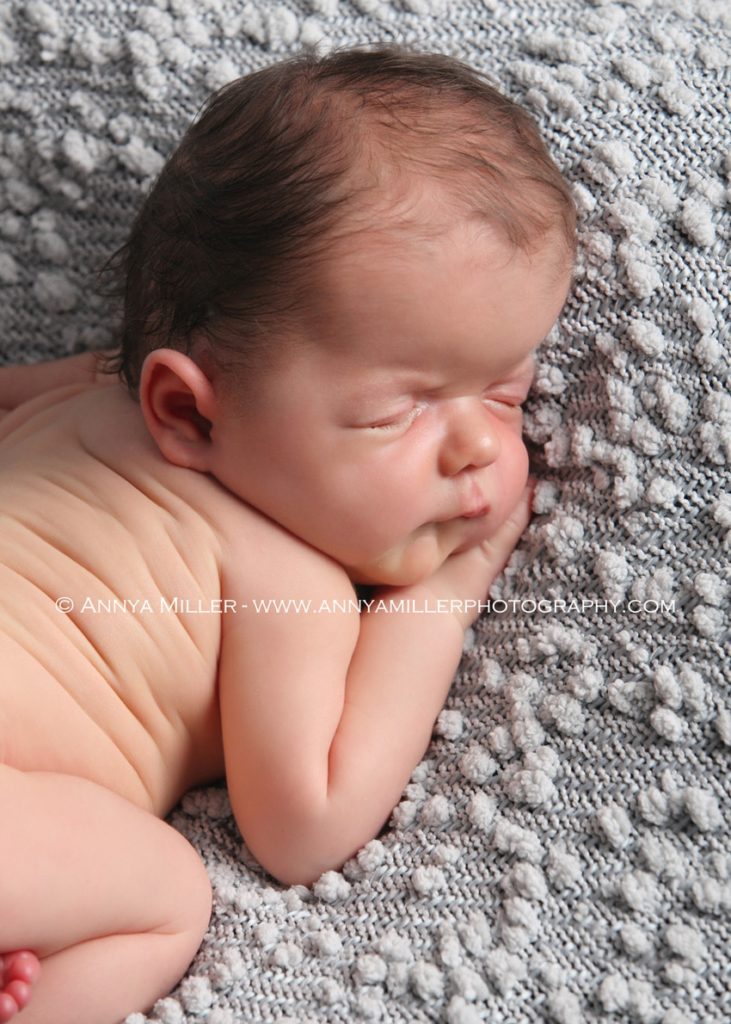 Pickering newborn portraits of baby