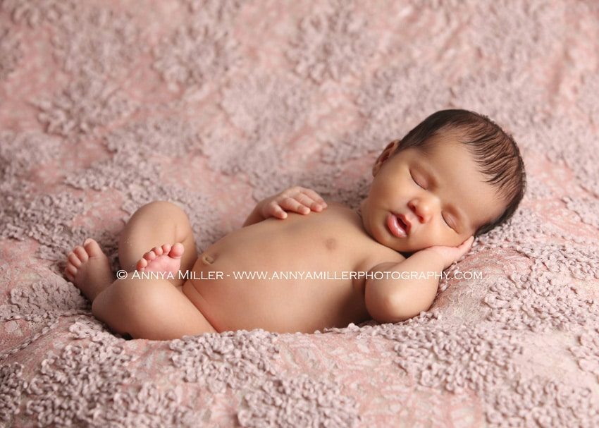 Newborn portrait by Toronto baby photographer Annya Miller