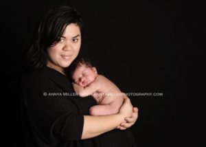 Toronto newborn photography of infant and mother