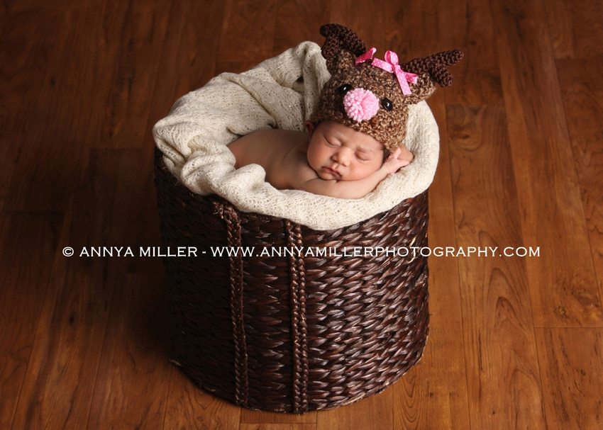 Image of newborn baby by Durham baby photographer Annya Miller