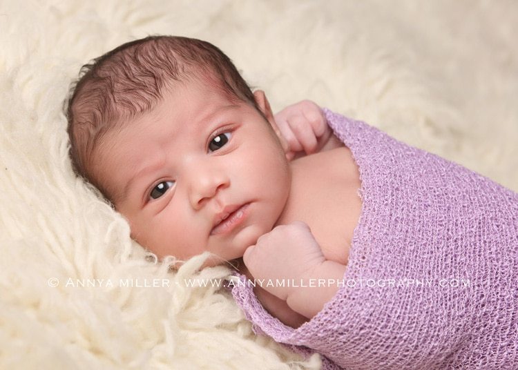 Baby portrait by durham newborn photographer annya miller