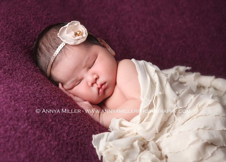 Toronto baby portraits of newborn girl