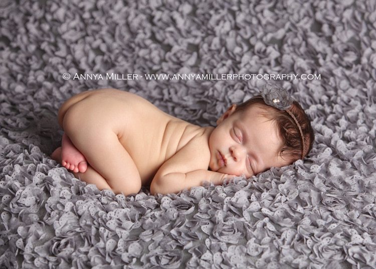 Newborn baby portrait by Pickering photographer Annya Miller