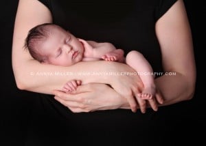 Sleeping newborn by durham newborn photographer Annya Miller