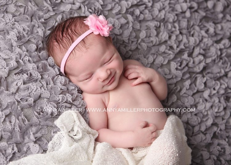 Portrait of newborn by Pickering newborn photographer - www.annyamillerphotography.com