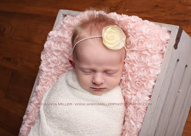 Sleeping baby by Durham Newborn Photographer Annya Miller 
