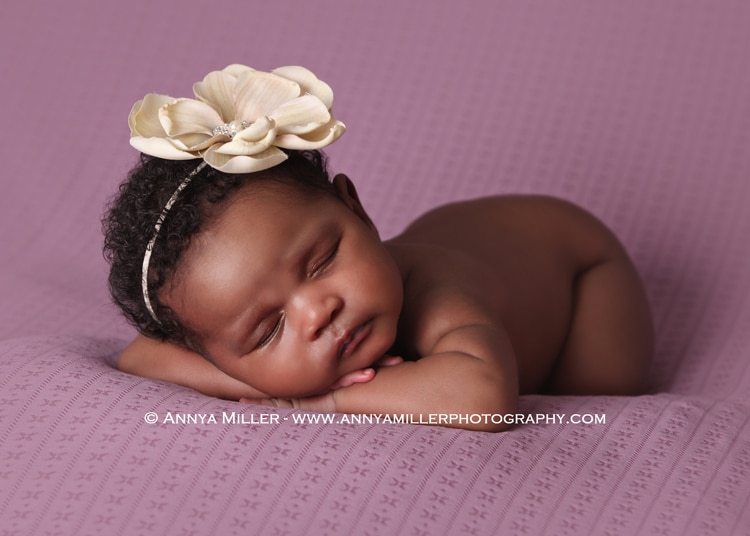 Toronto newborn photography of baby girl