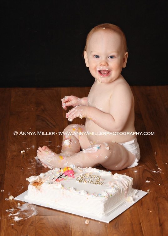 Pickering baby photography cake smash