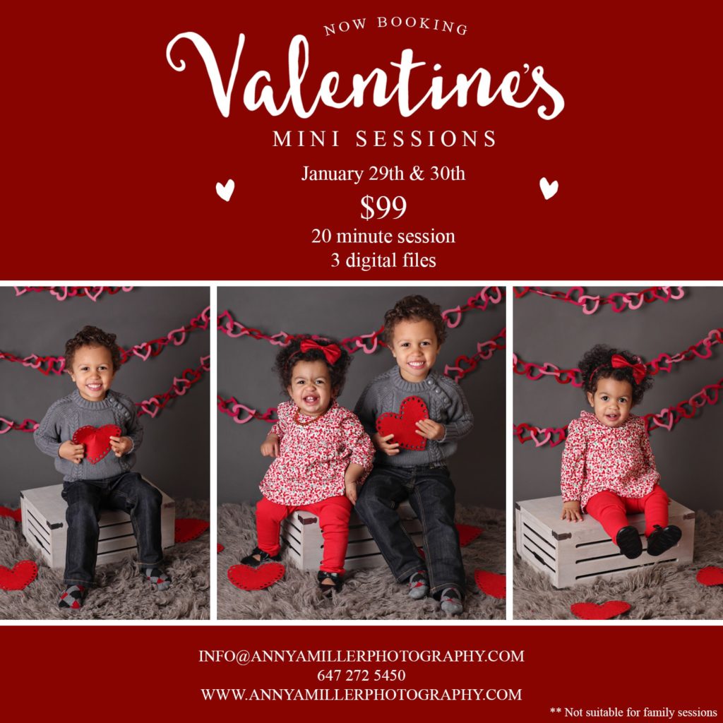 Valentine's Day Mini Sessions Durham Region