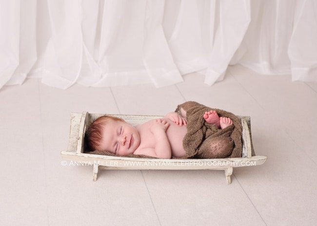 Baby portrait by Durham newborn photographer