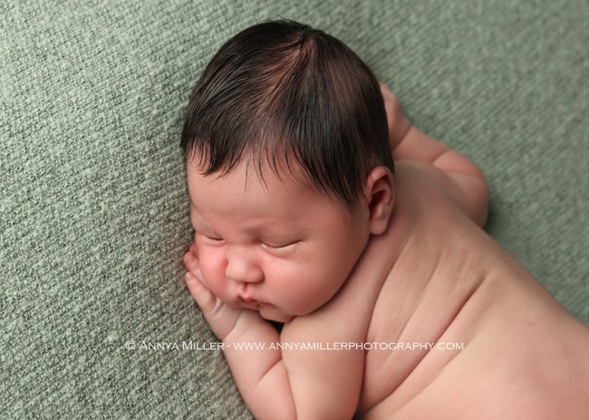Baby portrait by Scarborough newborn photographer Annya Miller