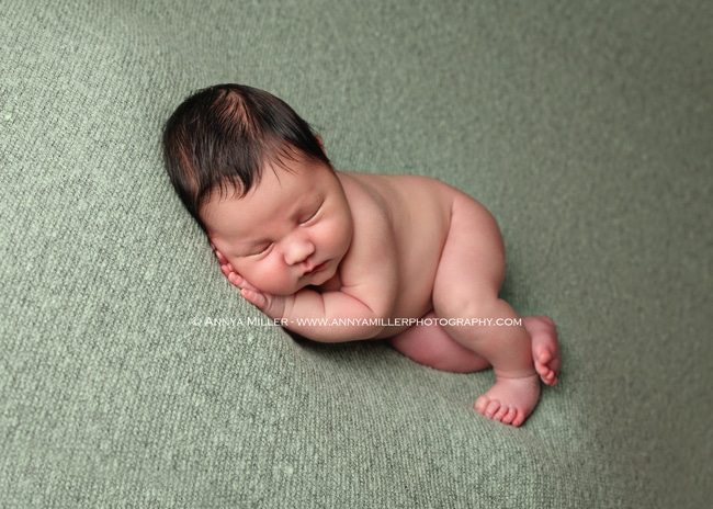 Baby portrait by Scarborough newborn photographer Annya Miller