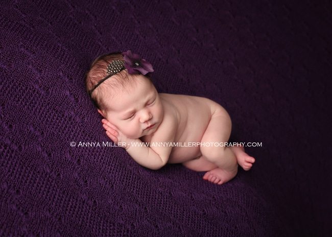 Baby portrait by Oshawa newborn photographer Annya Miller
