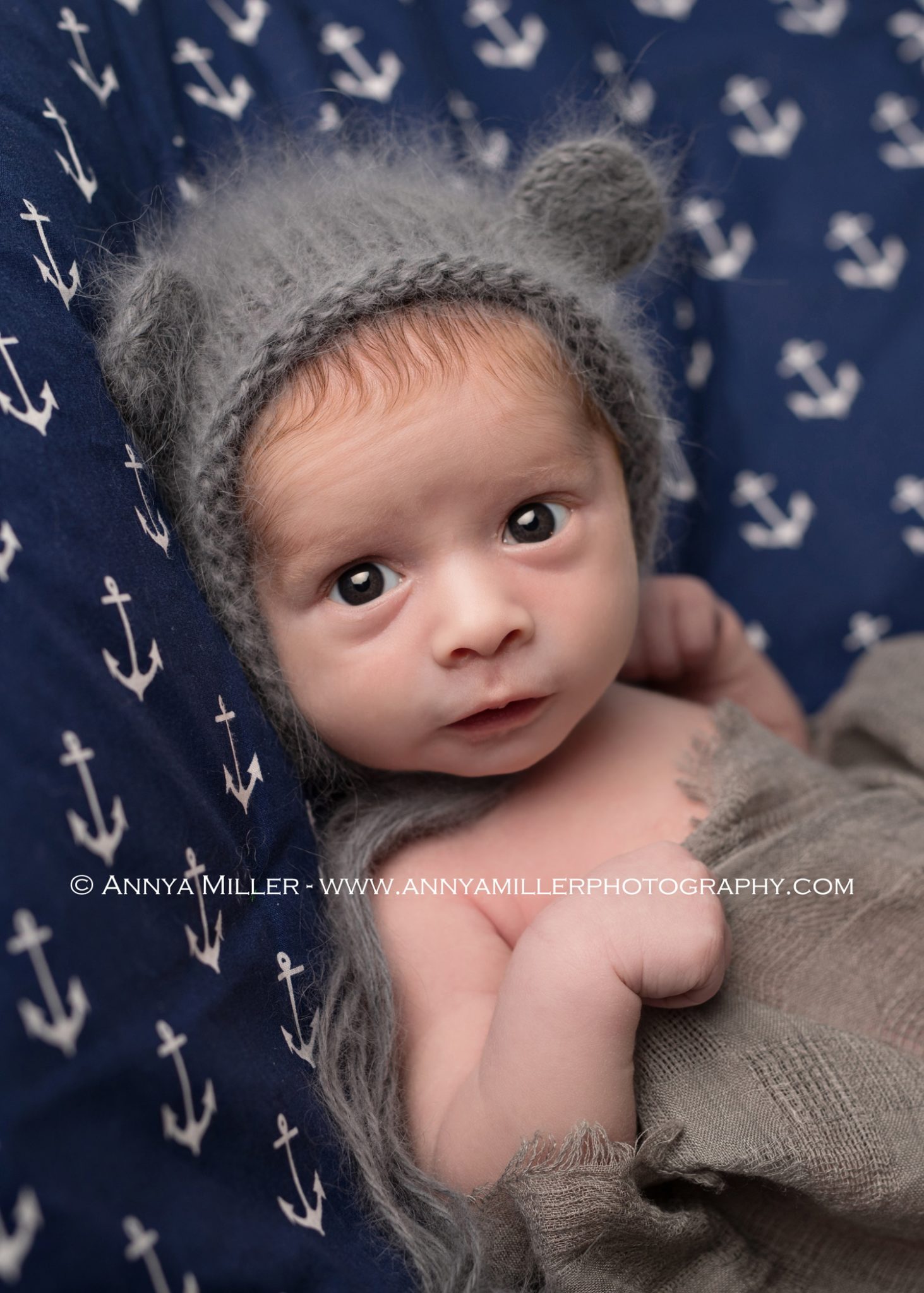 Baby portraits of little boy by Durham newborn photographer Annya Miller