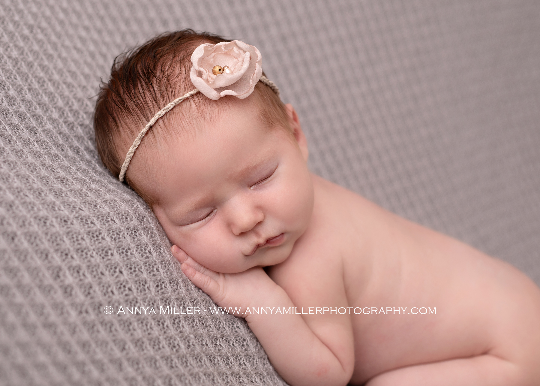 Pickering newborn photos of newborn baby girl