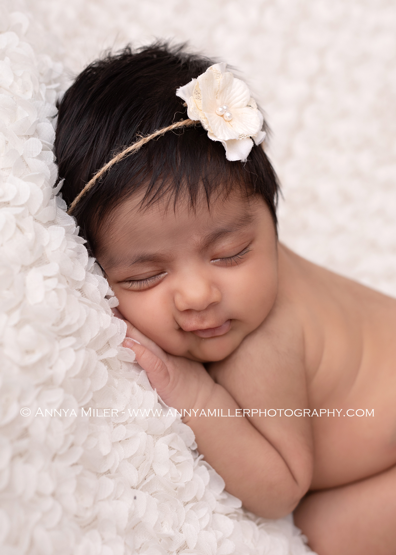 Ajax newborn portraits of brand new baby girl by Annya Miller Photography
