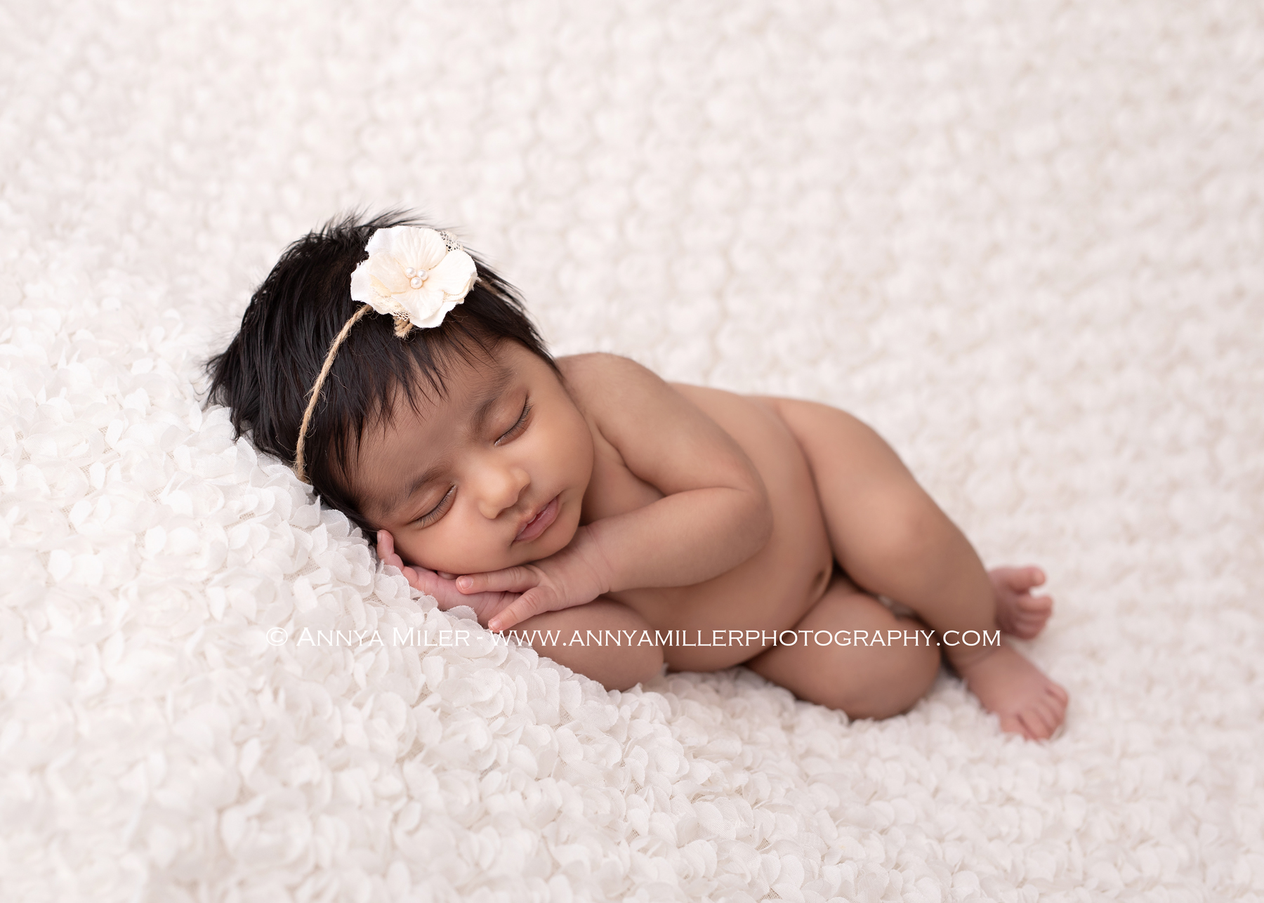 Ajax newborn portraits of brand new baby girl by Annya Miller Photography