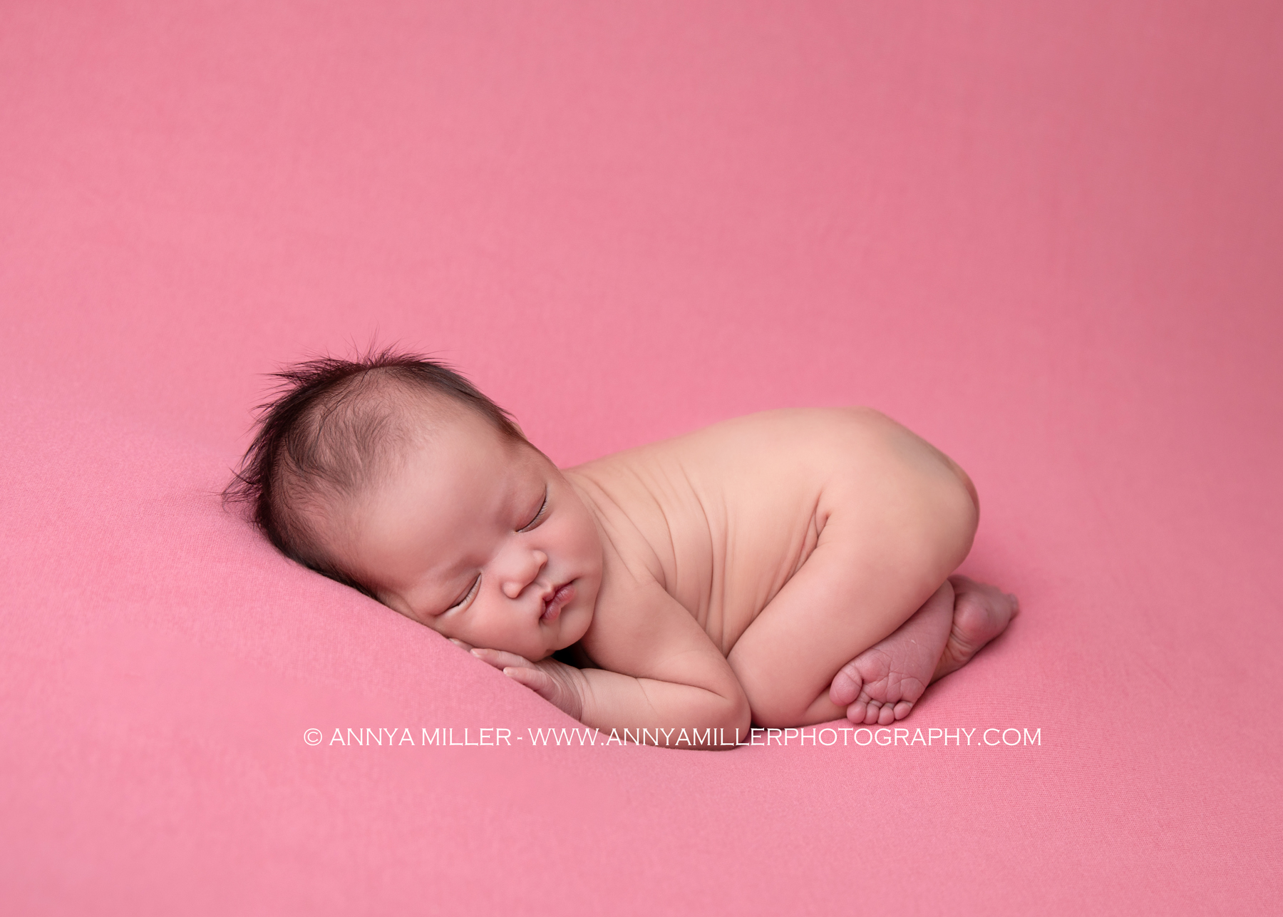 Portraits of baby girl by Scarborough newborn photographer Annya Miller 