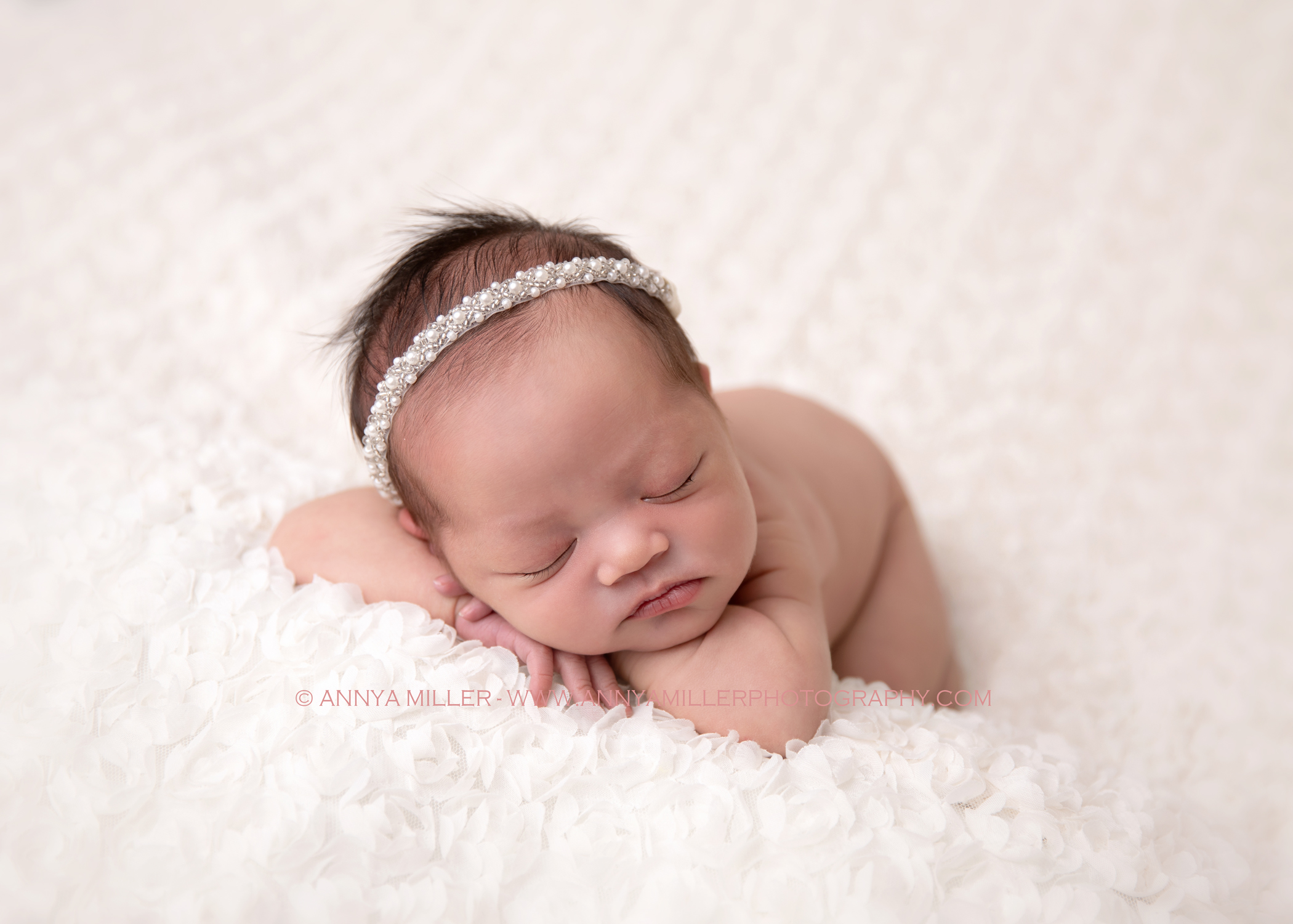 Portraits of baby girl by Scarborough newborn photographer Annya Miller