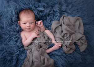 Portraits of baby boy by ajax newborn photographer Annya miller