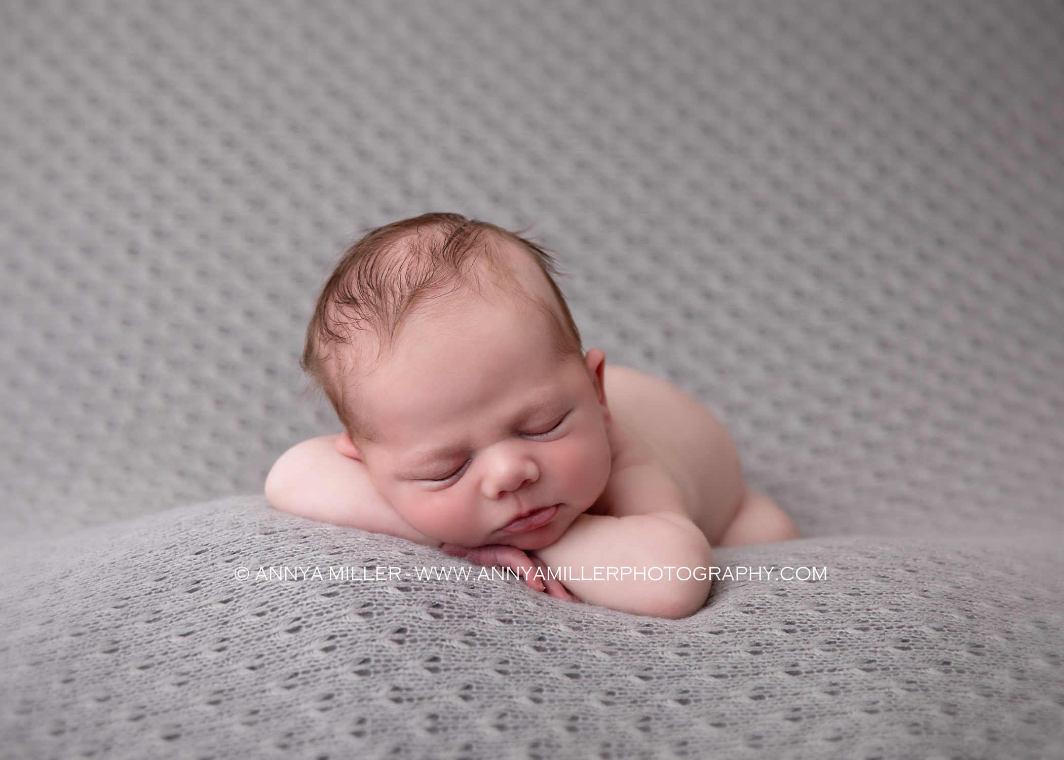 Portraits of baby boy by ajax newborn photographer Annya miller 