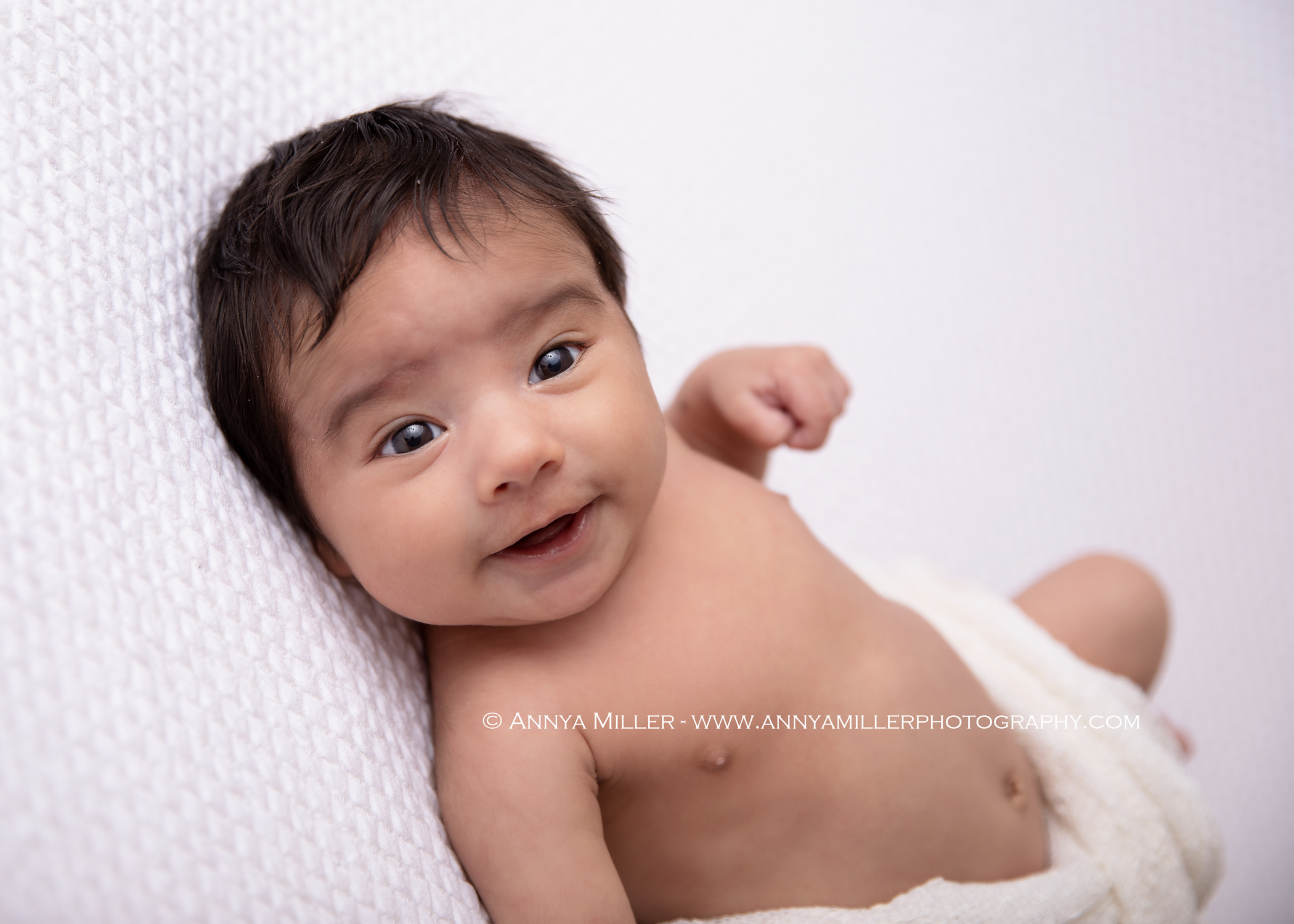Portraits of new baby boy by Scarborough newborn photographer Annya Miller