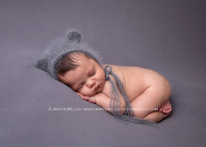 Photos of newborn baby boy by Pickering newborn portrait artist Annya Miller