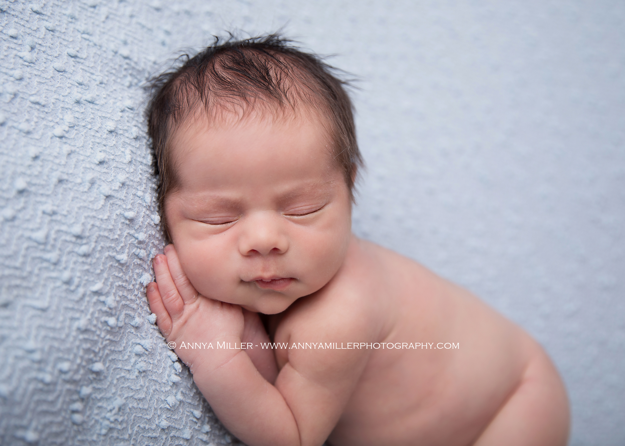 Portaits of newborn baby boy by Whitby newborn photographer Annya Miller 