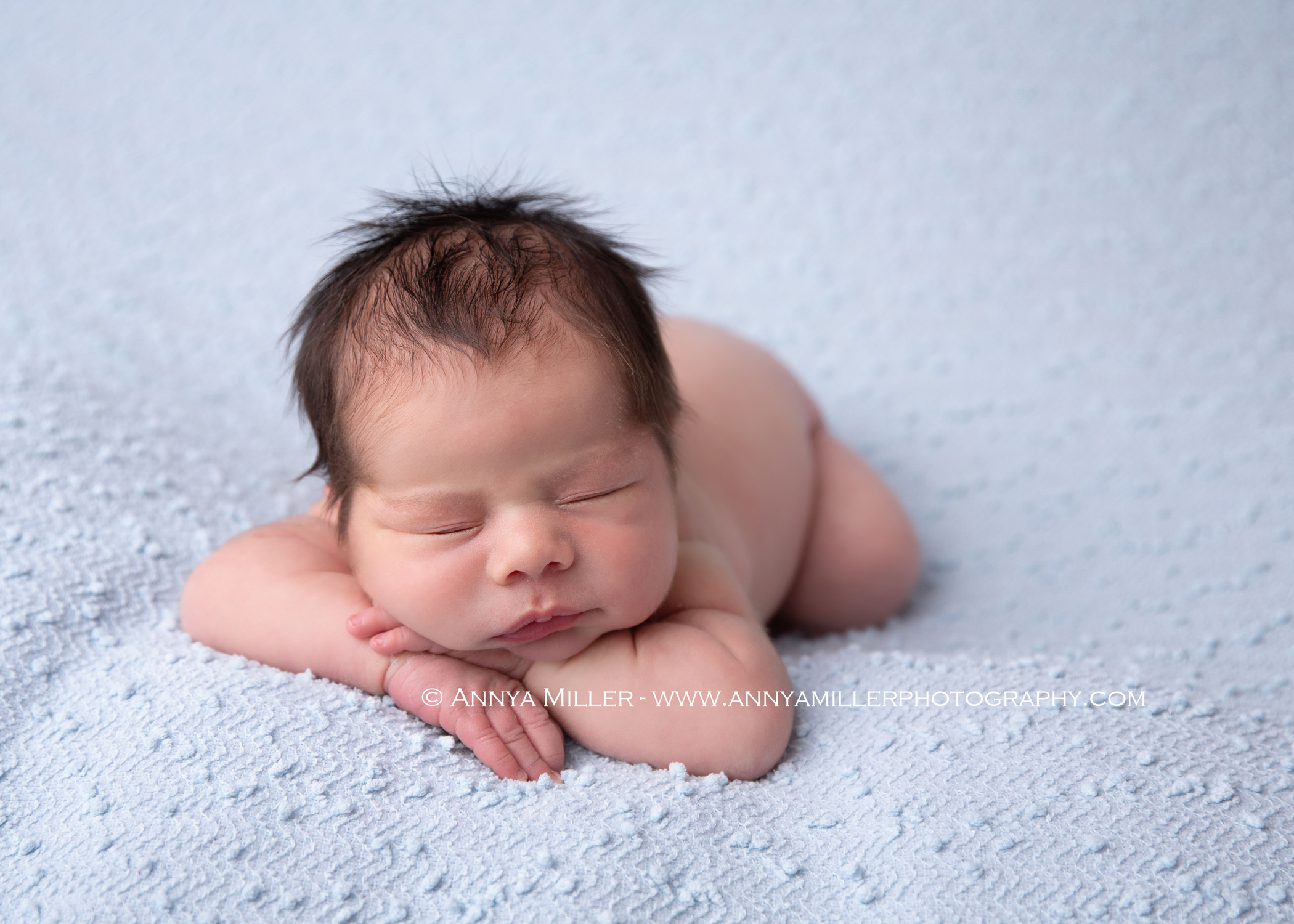 Portaits of newborn baby boy by Whitby newborn photographer Annya Miller 