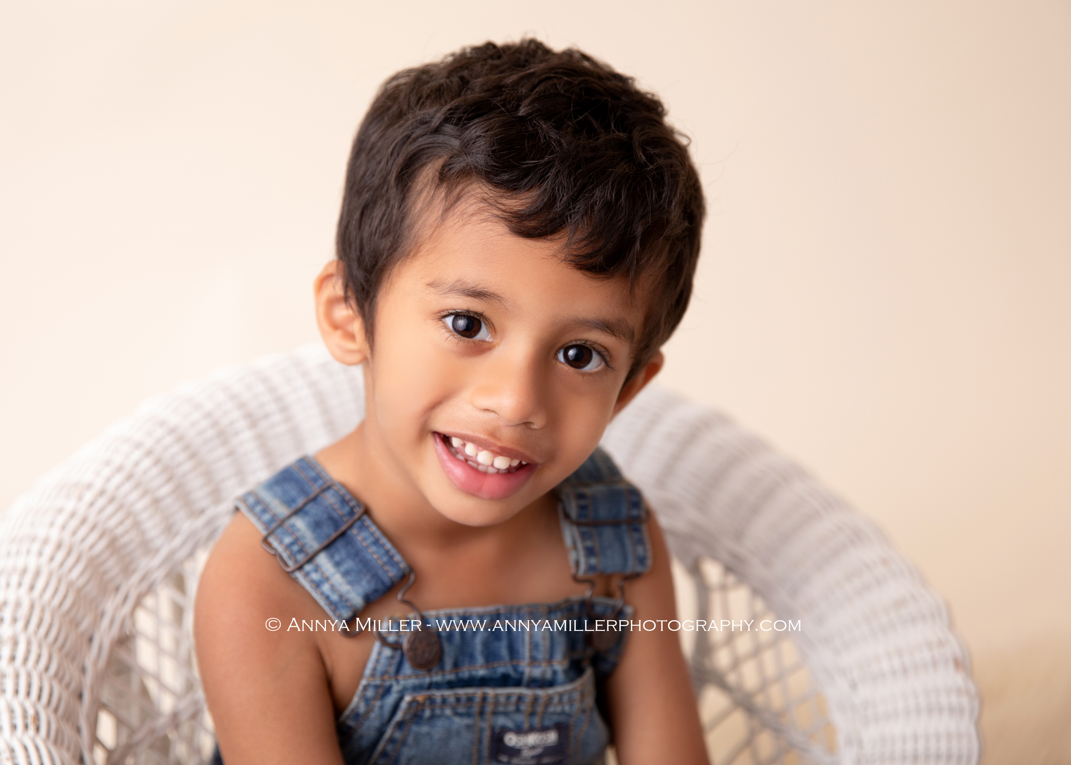 3rd birthday portraits of little boy by Durham region kids photographer Annya Miller 