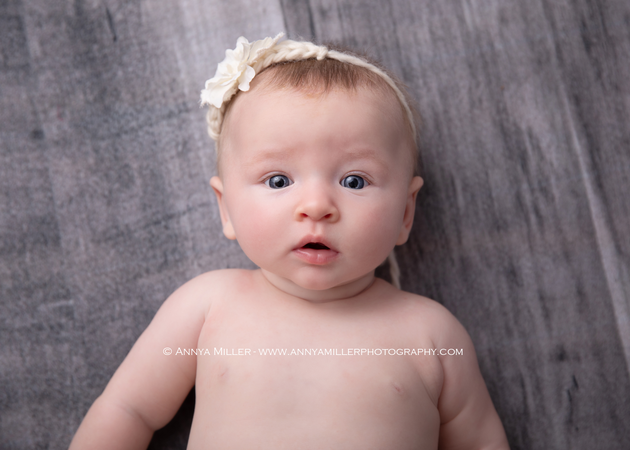 Pickering baby photos of 4 month old girl by Annya Miller Photography