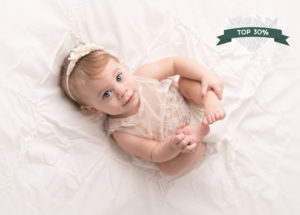 Portrait by Pickering baby photographer Annya Miller of Durham Region