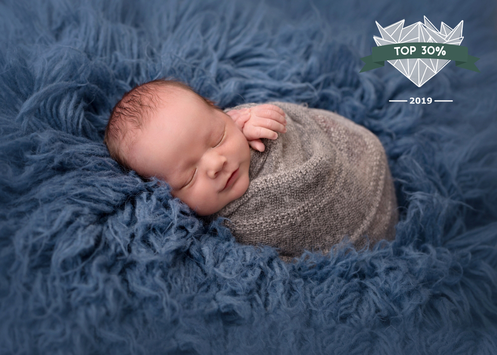 Portrait by Pickering newborn photographer Annya Miller of Durham Region
